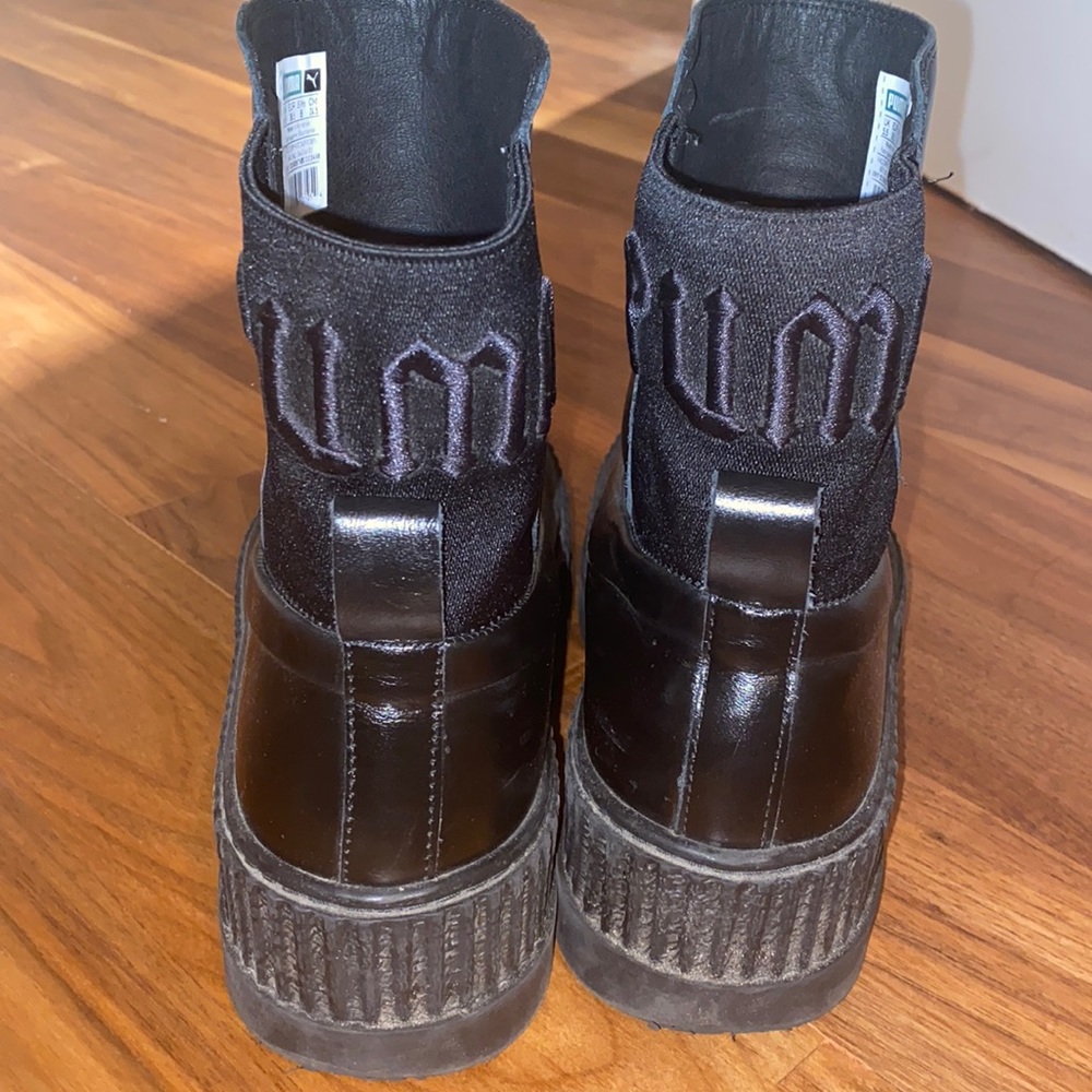 Black Fenty Puma by Rihanna chunky platform boots